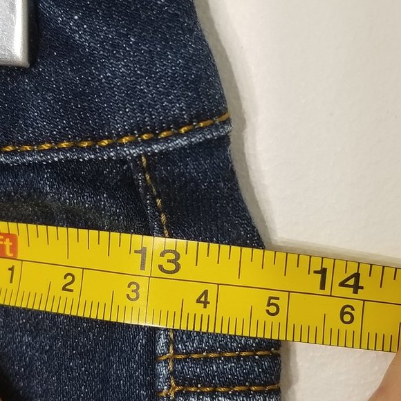 G-Star Raw Dark Wash Blue Cotton Blend Denim Pencil Jean Skirt Pockets Classic - Picture 6 of 9